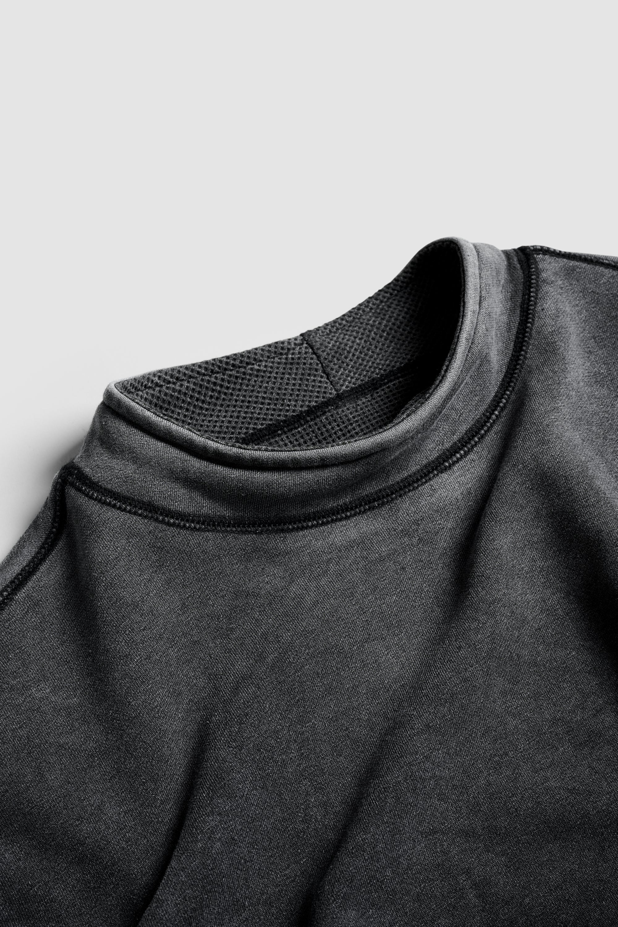 Reversible Mock Neck - Washed Black