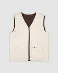 Reversible Carpenter Vest - Choc & Cream