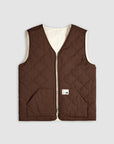 Reversible Carpenter Vest - Choc & Cream