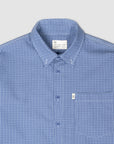 Wafer Long Sleeve Button Up - Blue