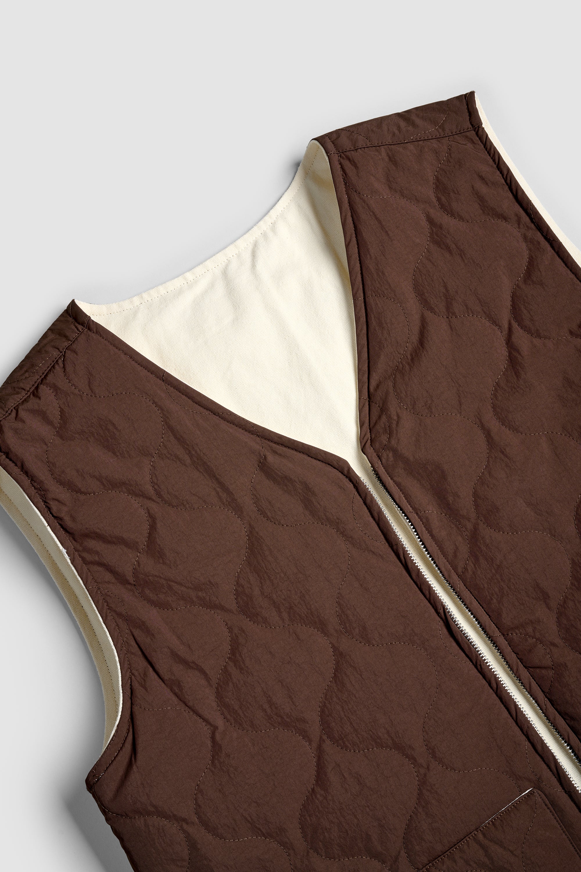 Reversible Carpenter Vest - Choc &amp; Cream