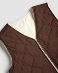 Reversible Carpenter Vest - Choc & Cream