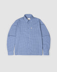 Wafer Long Sleeve Button Up - Blue