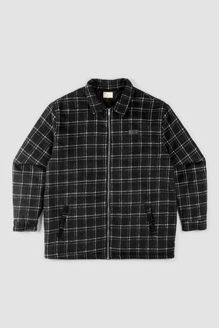Quilted Wool Jacket - Black