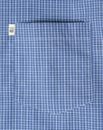 Wafer Long Sleeve Button Up - Blue