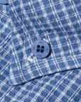 Wafer Long Sleeve Button Up - Blue