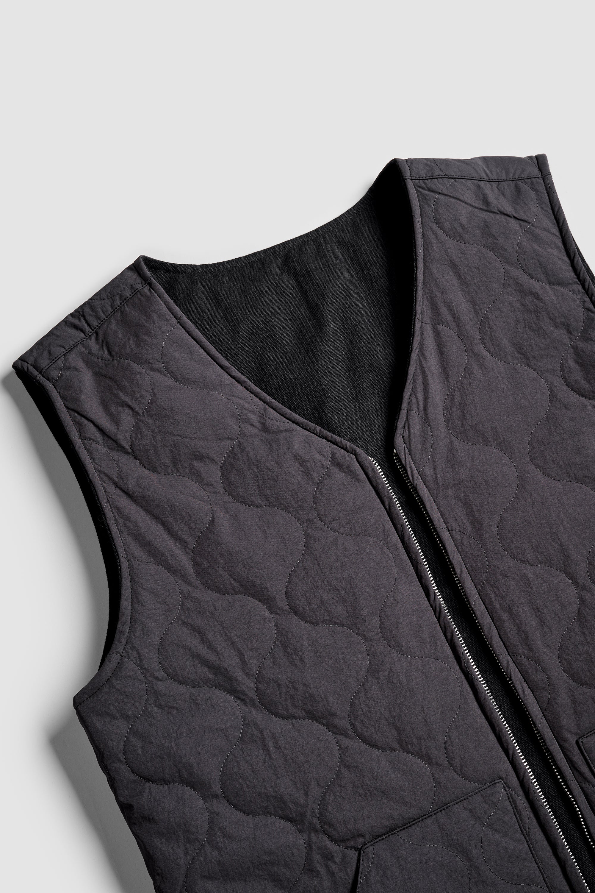 Reversible Carpenter Vest - Black &amp; Coal