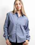 Wafer Long Sleeve Button Up - Blue