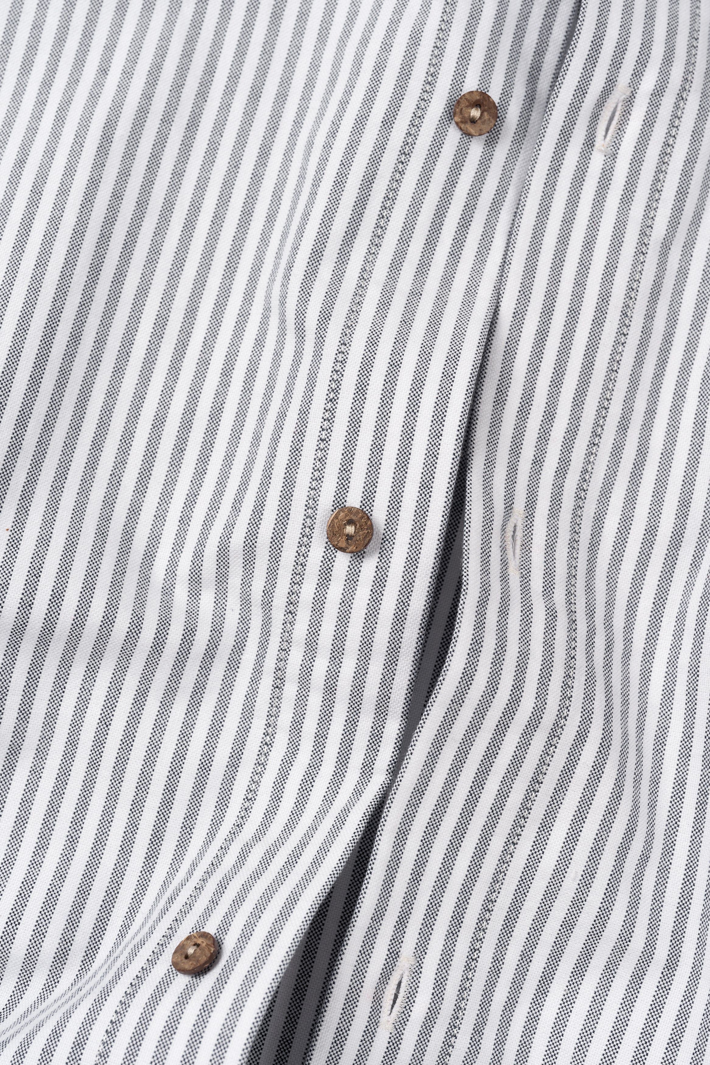 Oxford  Stripe Long Sleeve Button Up