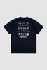 Bait & Tackle Back Print T - Navy