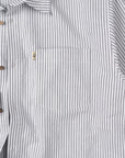 Oxford  Stripe Long Sleeve Button Up