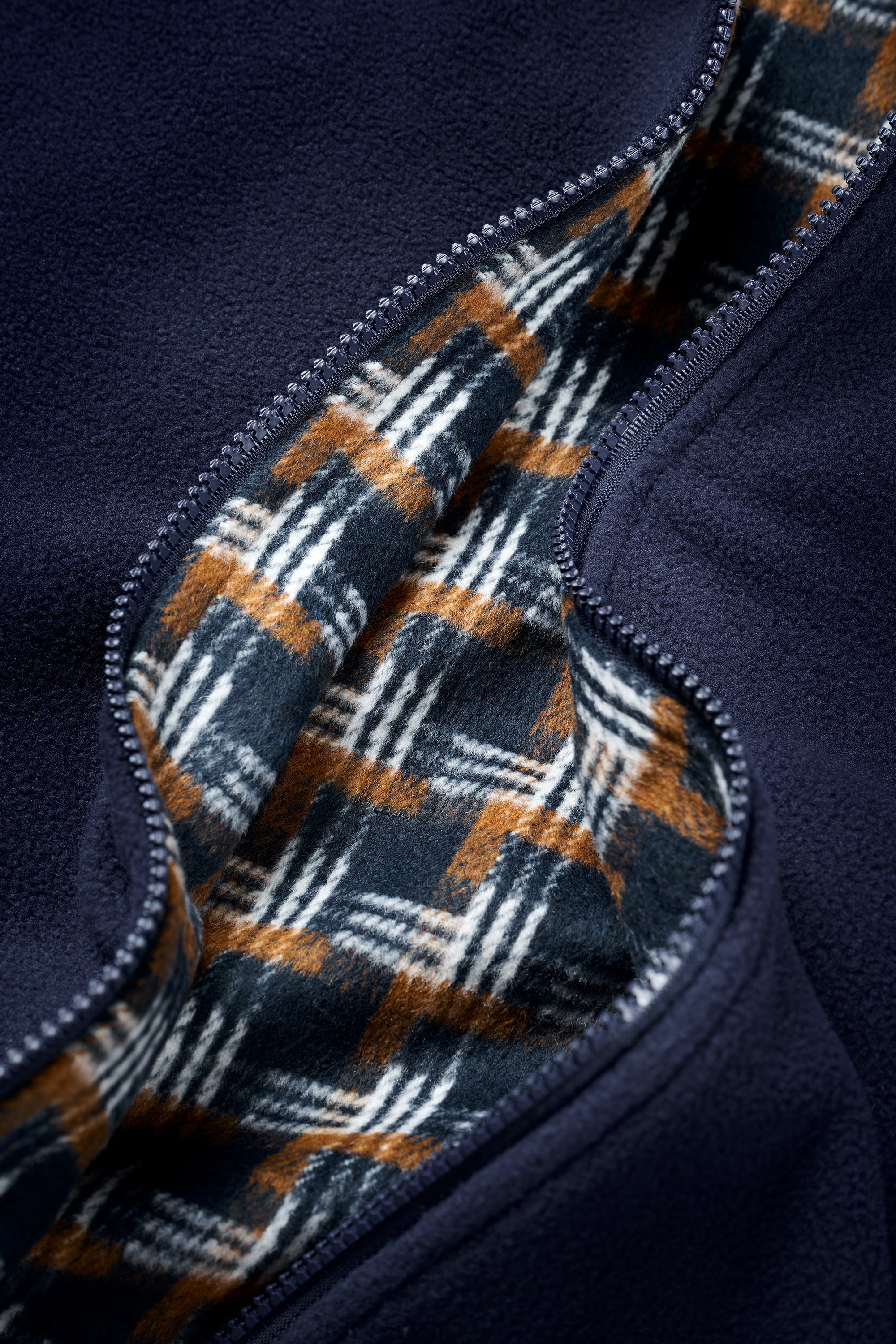 Reversible Polar Fleece Vest - Navy – Oli.