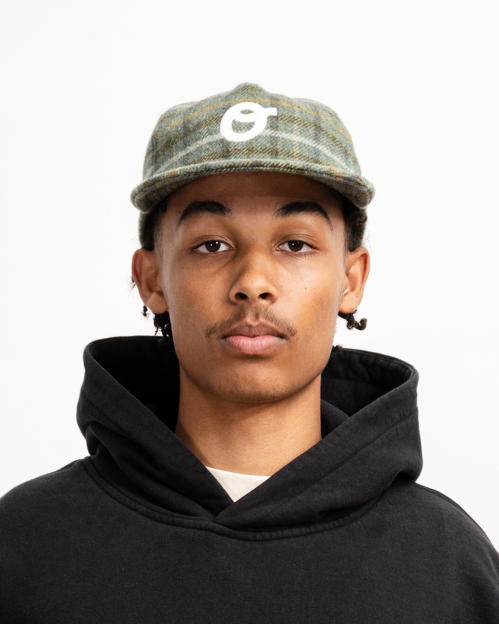 Appliqué Cap - Wool Check