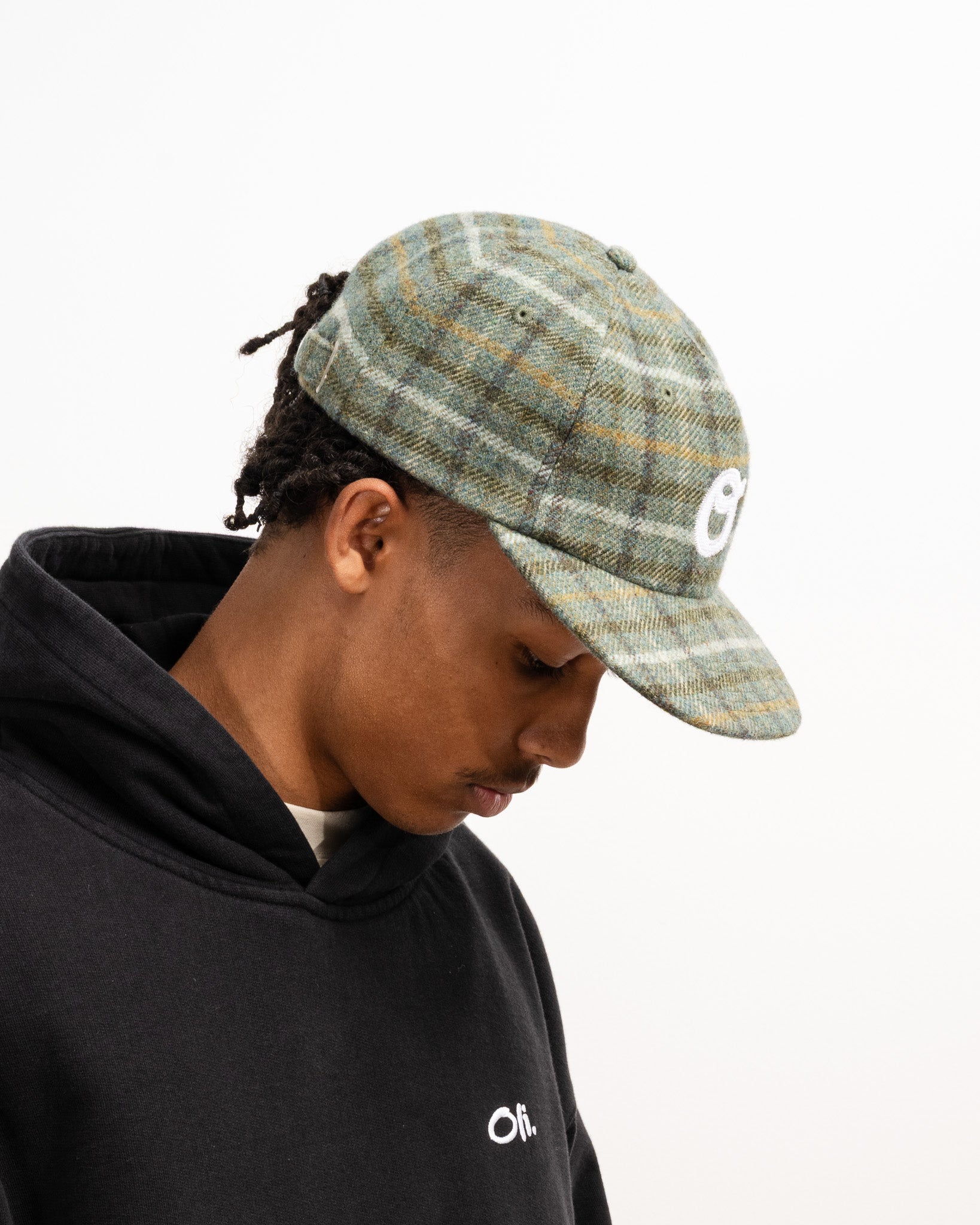 Appliqué Cap - Wool Check