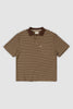 Woven Polo - Choc - Oli.