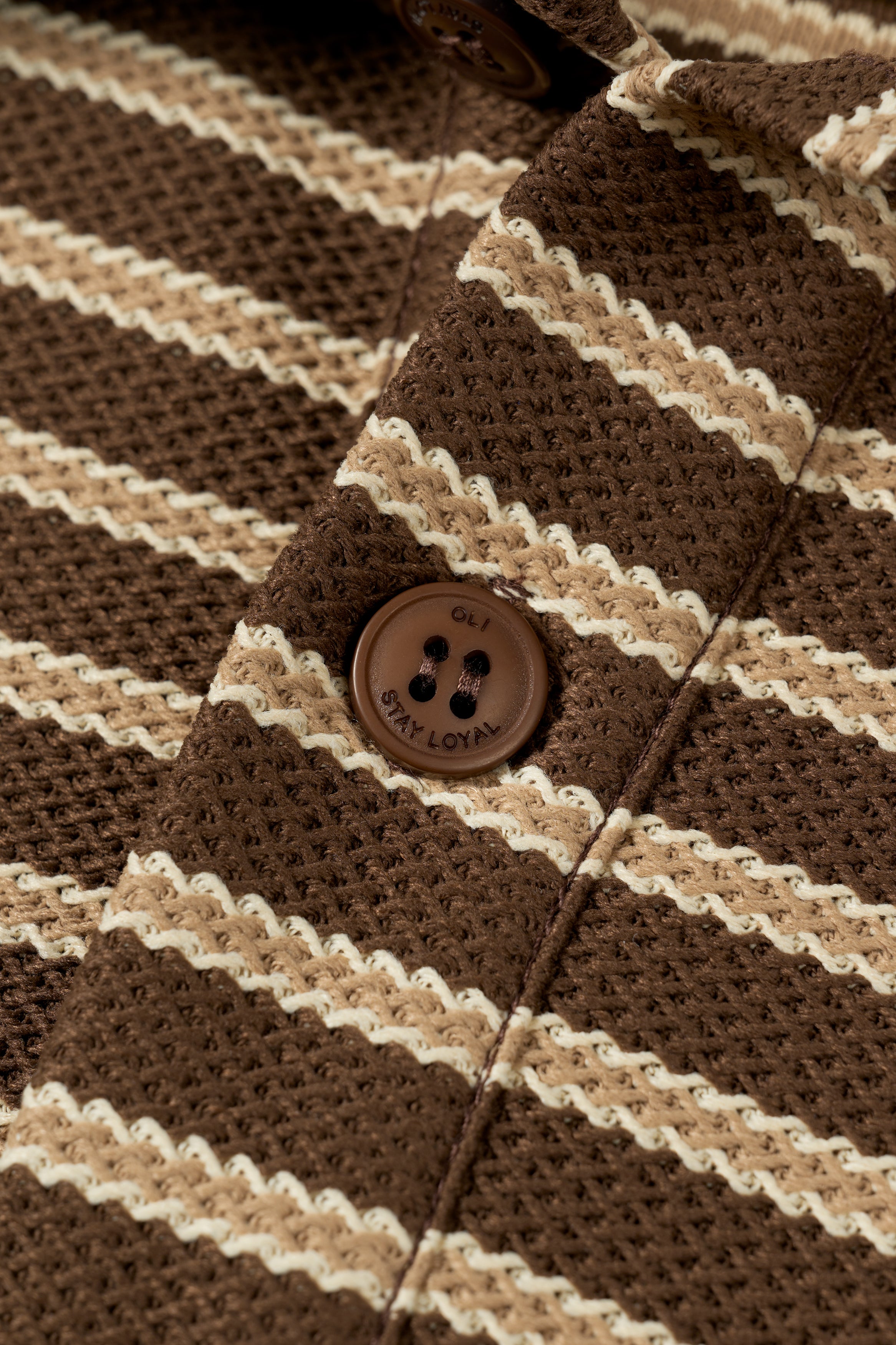 Woven Polo - Choc