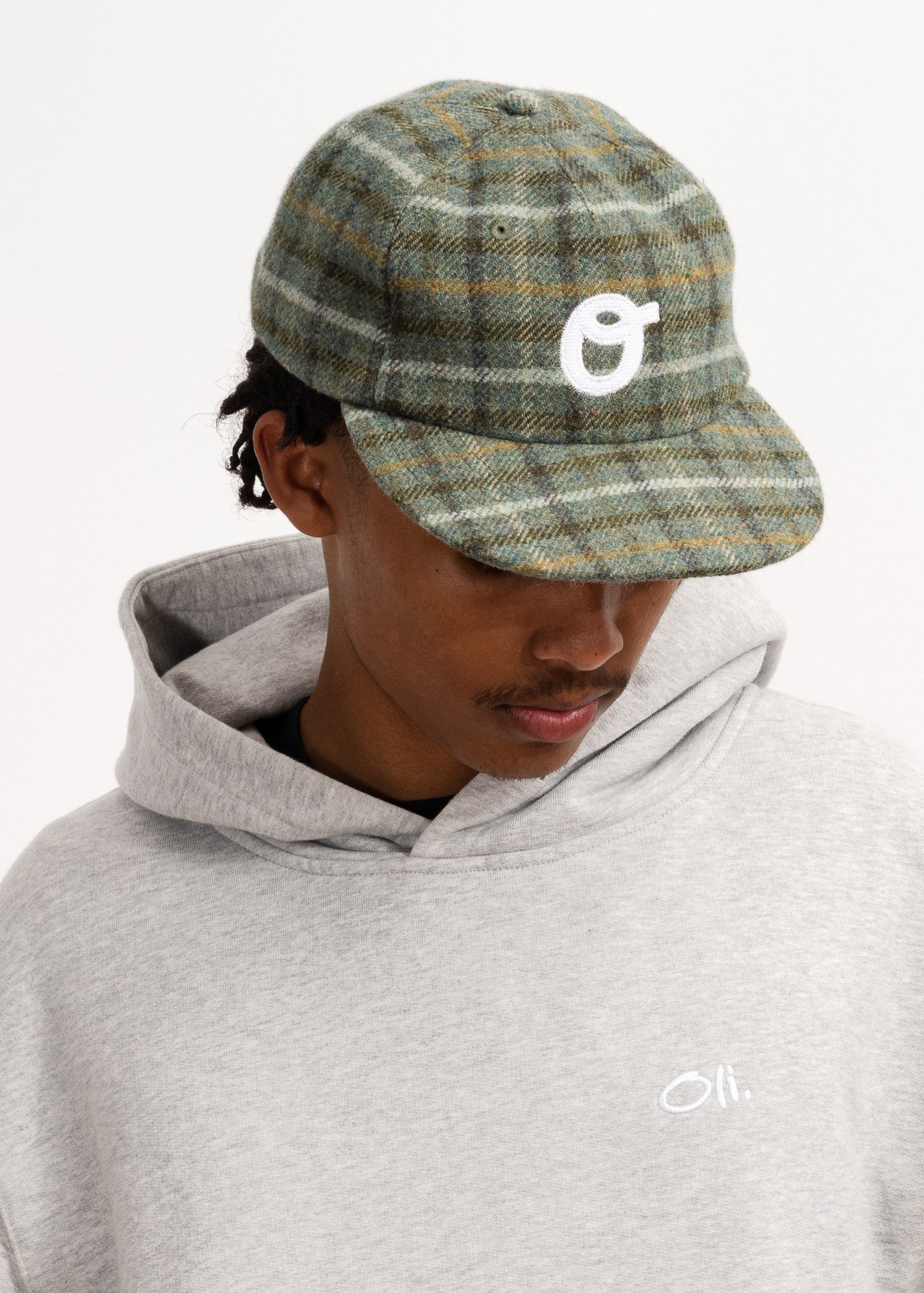 Appliqué Cap - Wool Check