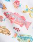 Watercolour Fish Crop T - White