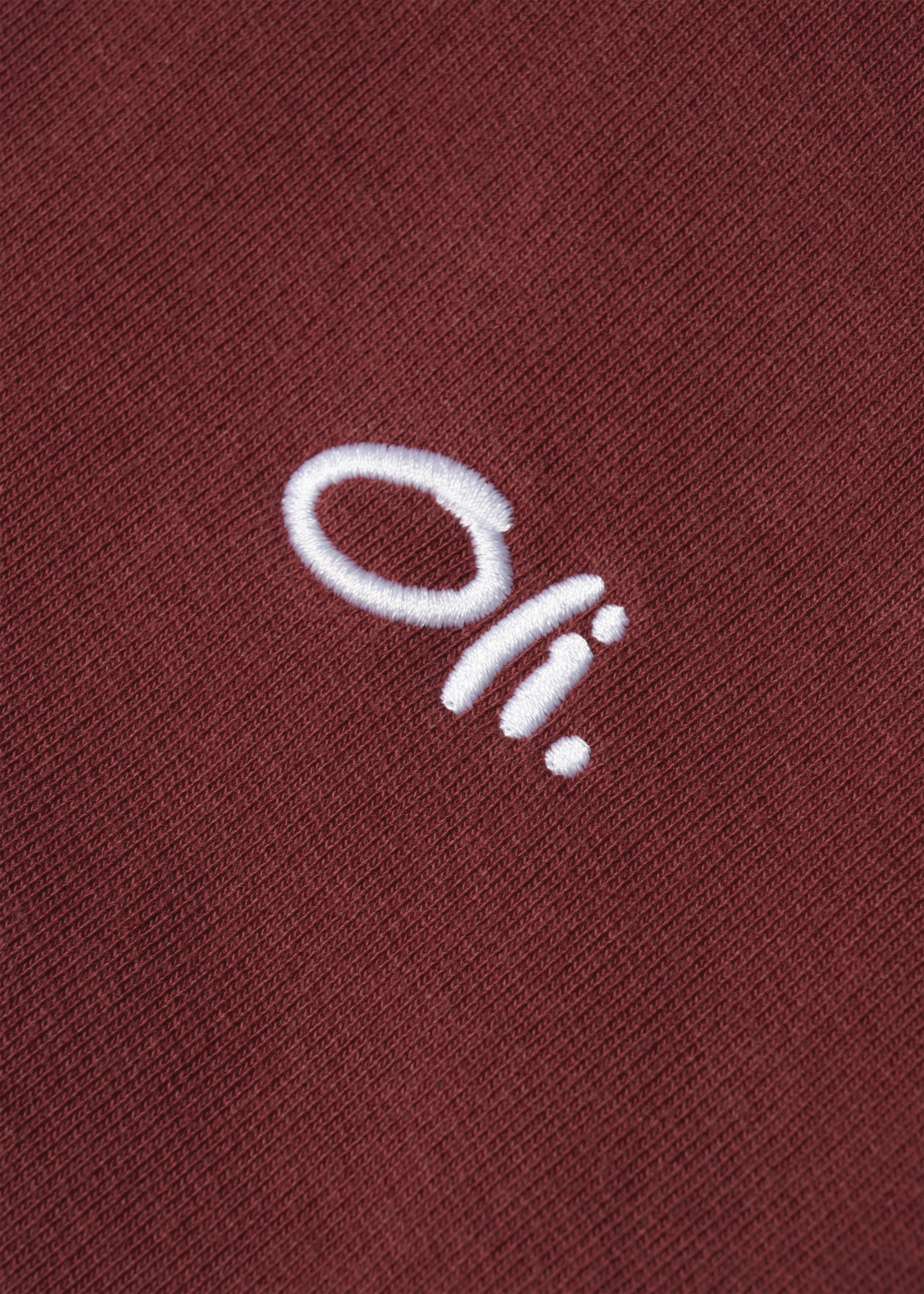 Embroidered Signature Hood - Brick