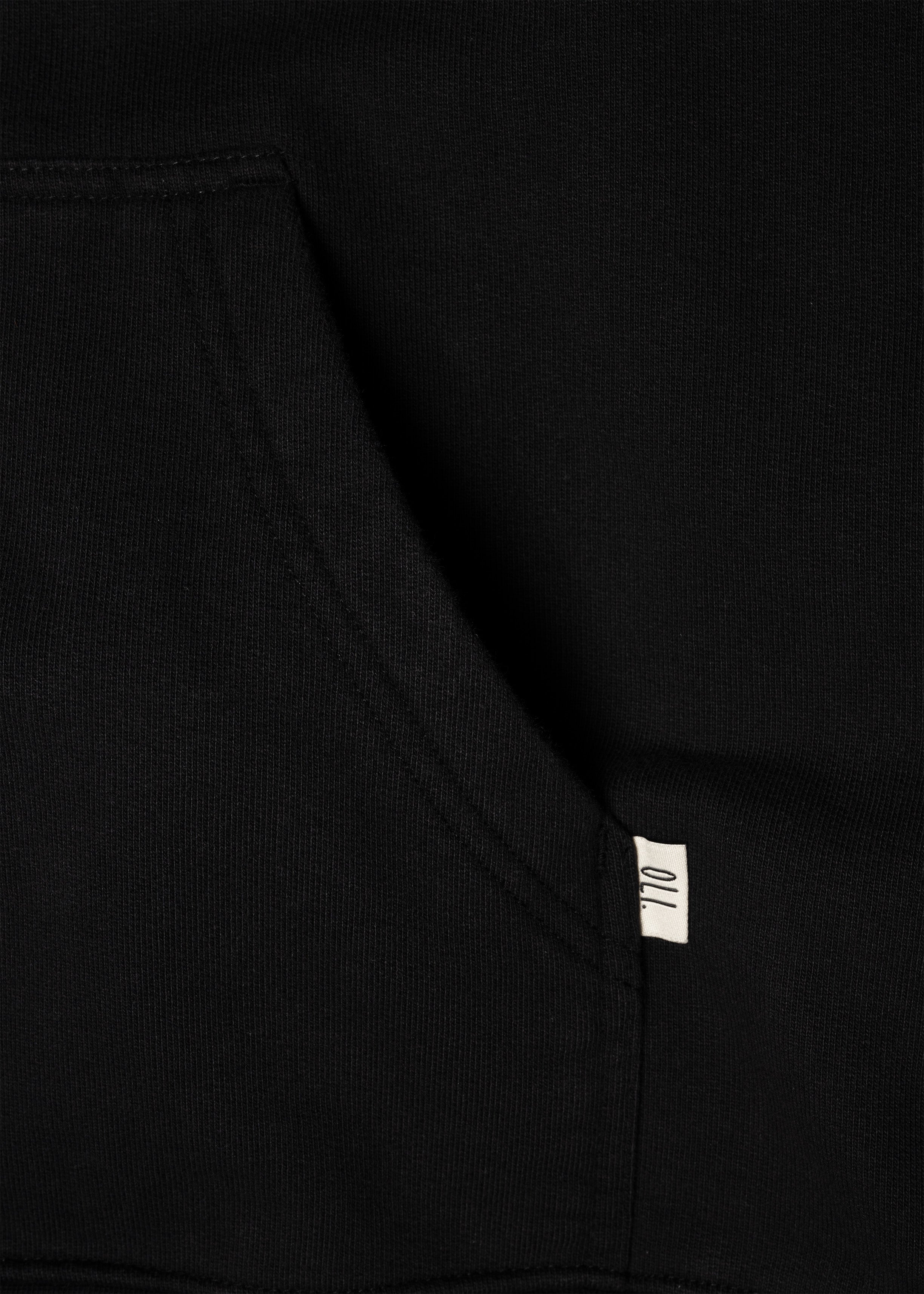 Embroidered Signature Hood - Black