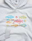 Watercolour Fish Hood - Ash Marle