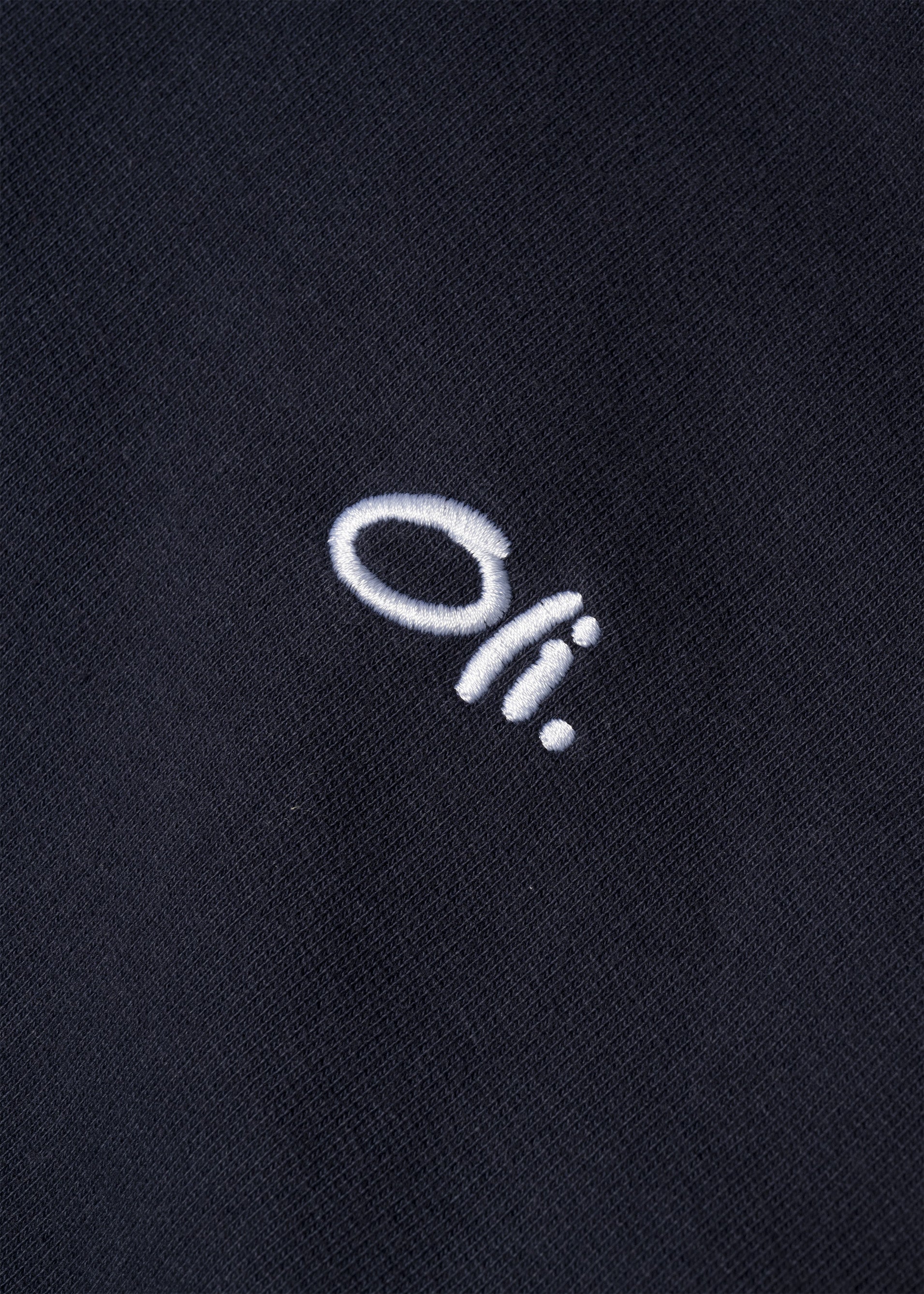 Embroidered Signature Hood - Navy