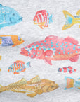 Watercolour Fish Hood - Ash Marle