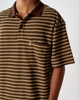 Woven Polo - Choc