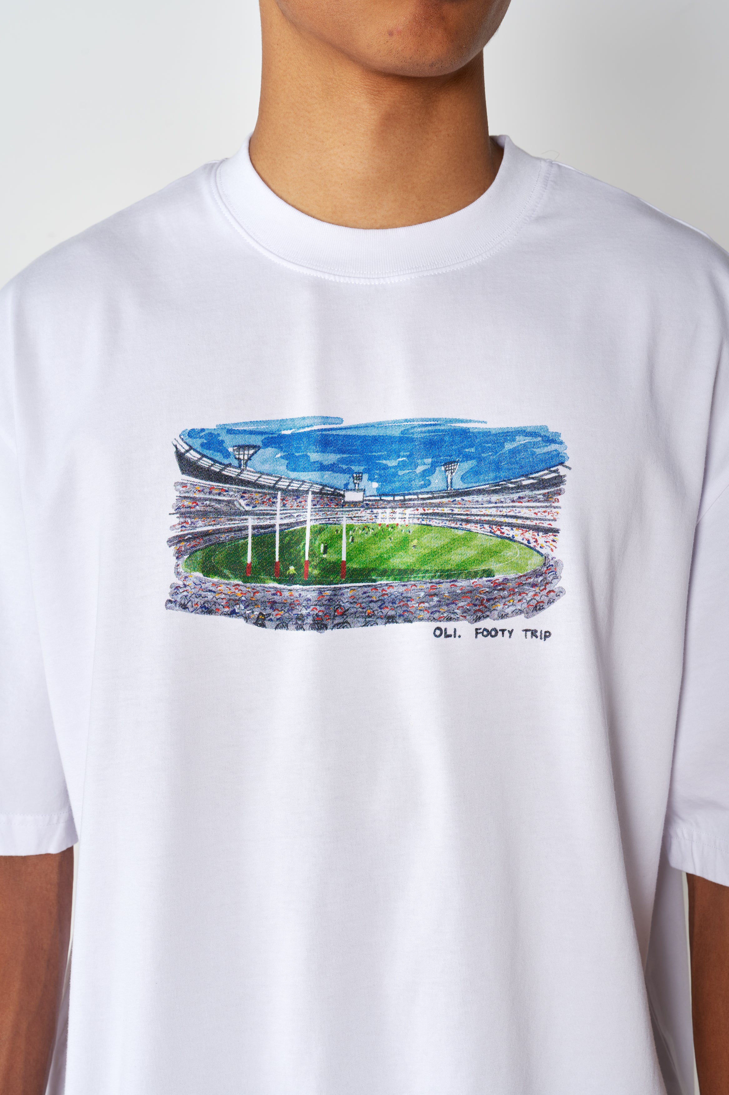 Footy Trip T - White