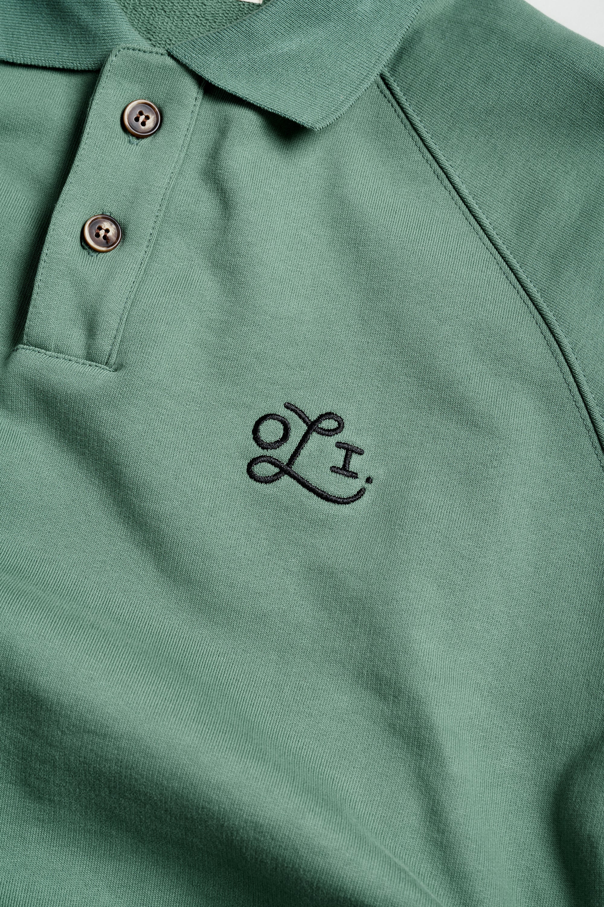 French Terry Duck Polo - Green