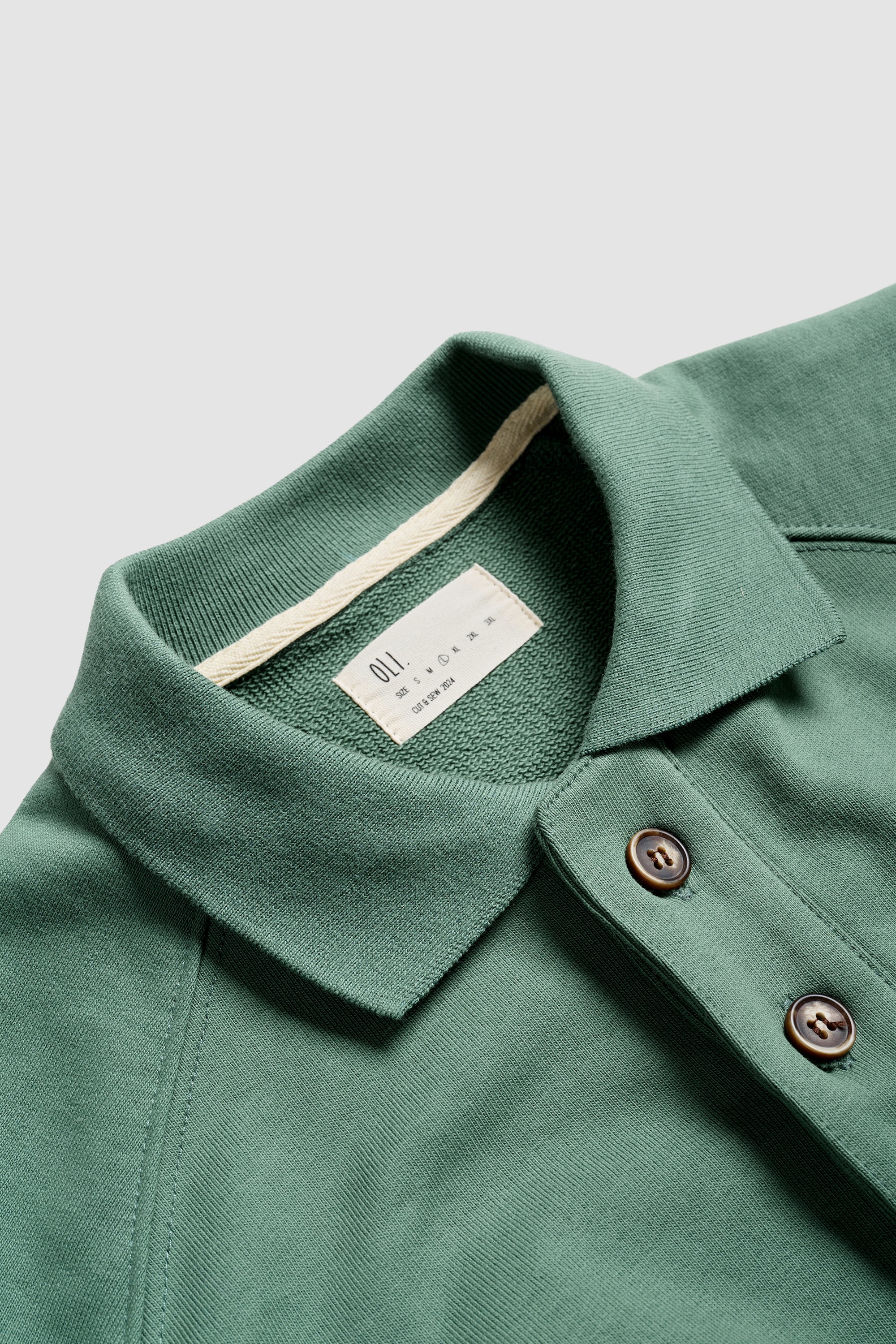 French Terry Duck Polo - Green