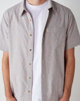 Cotton Check Button Up - Sherbet