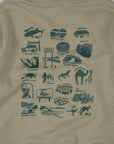 Explore Back Print Hood - Khaki