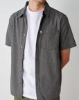 Cotton Check Button Up - Coal