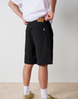 Pleated Cotton Short - Black