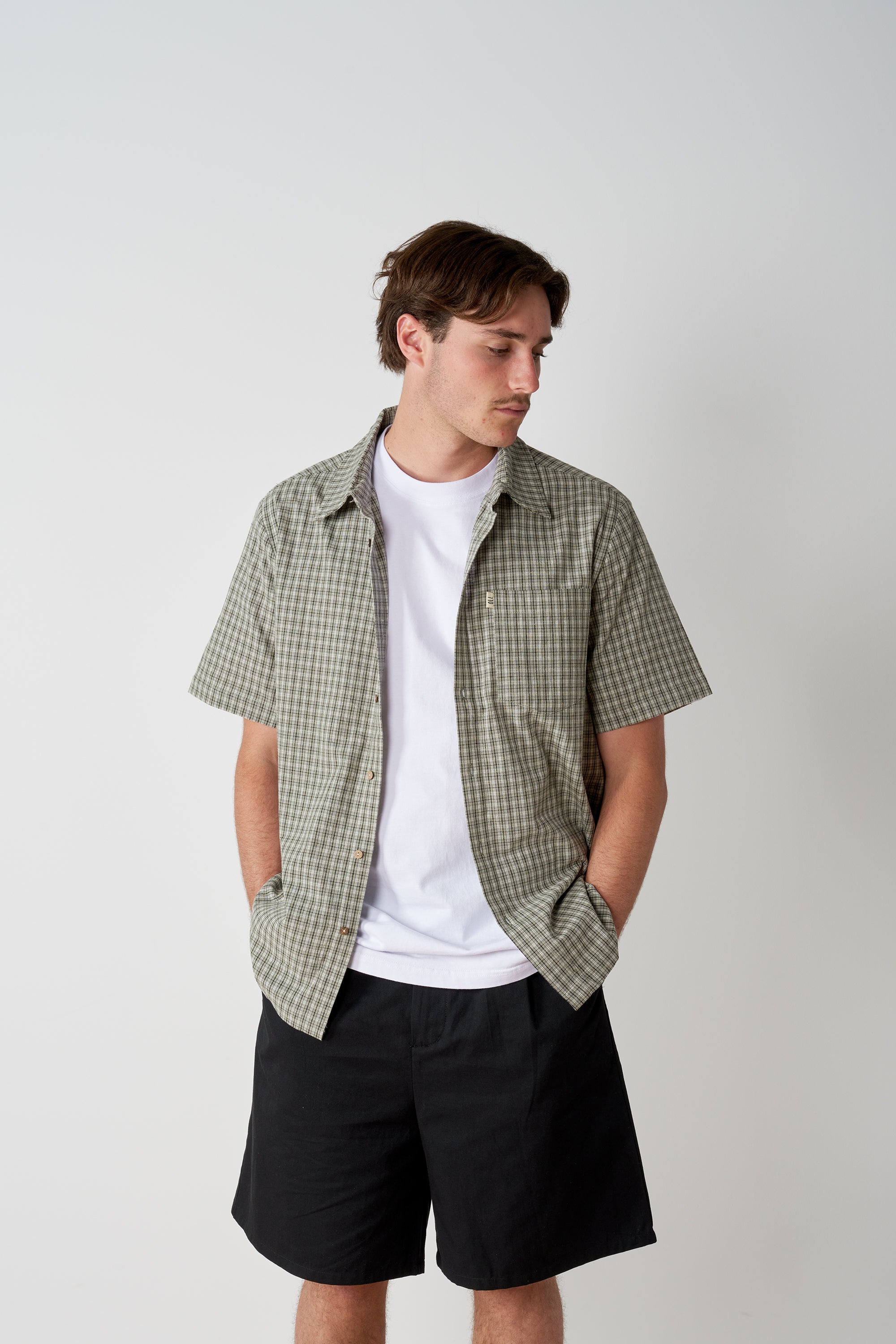 Breeze Button Up - Sage