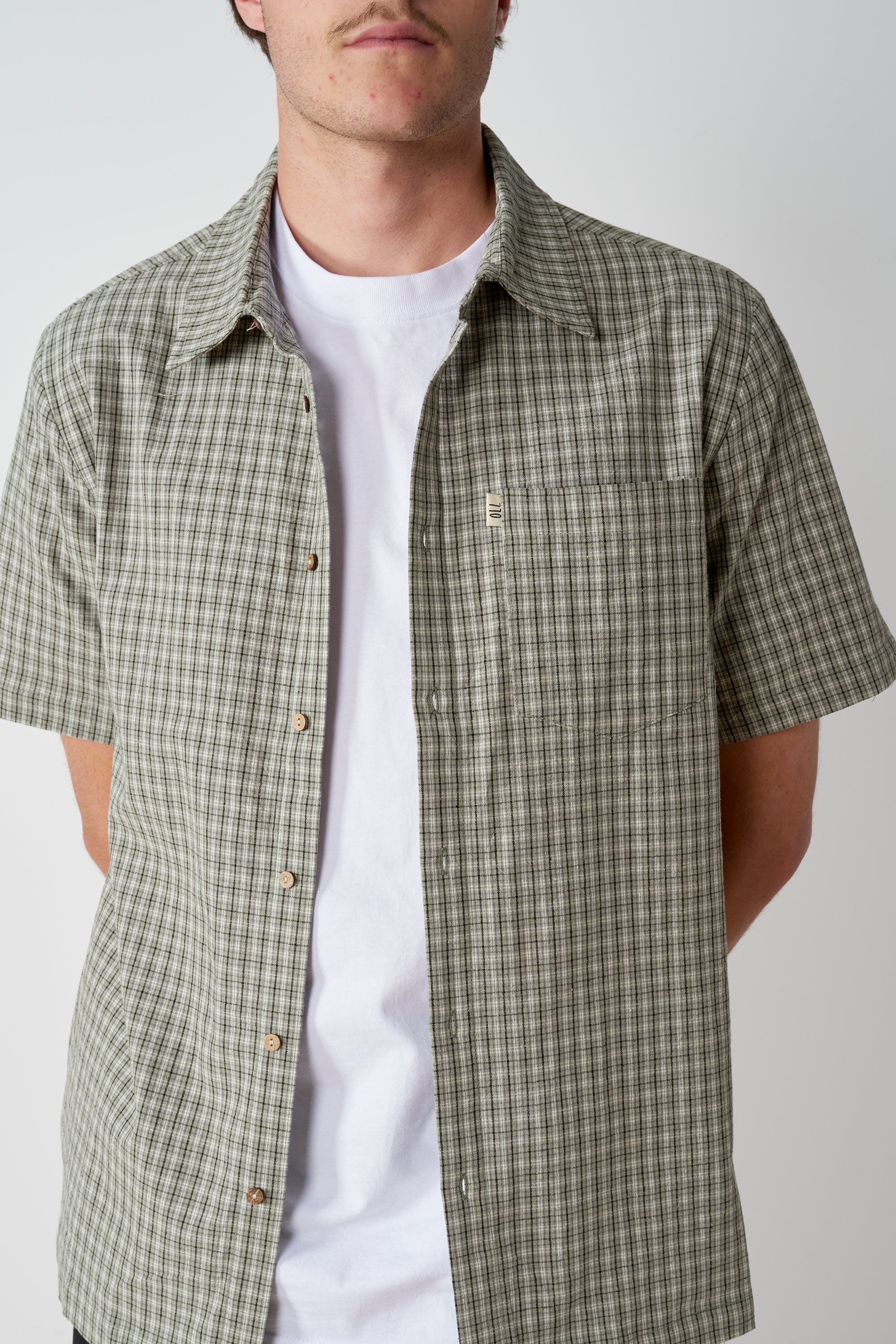 Breeze Button Up - Sage