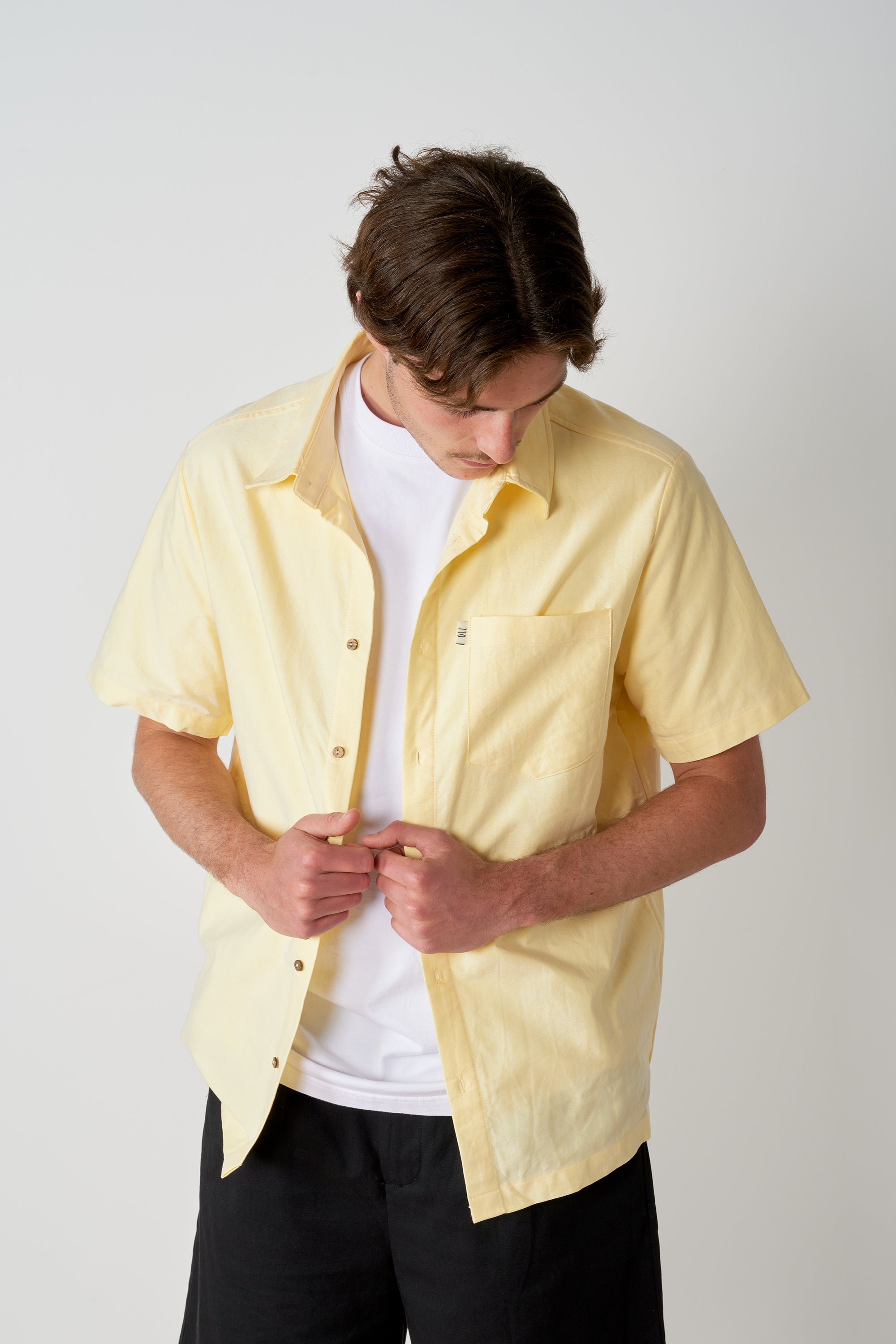 Oxford Button Up - Lemon