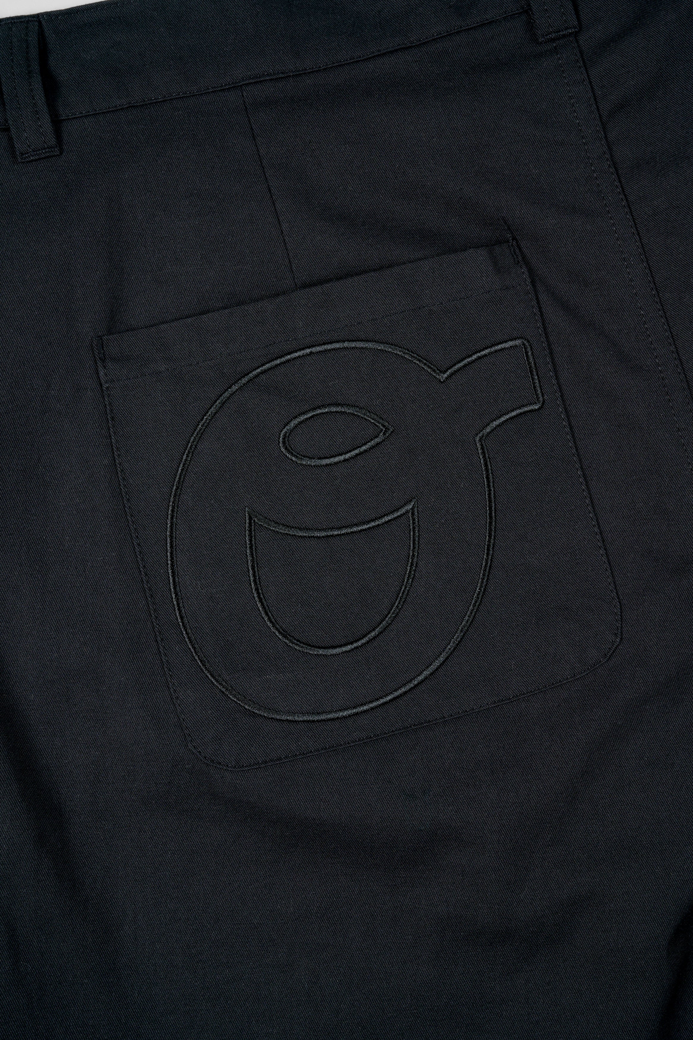 Pleated Cotton Short - Black