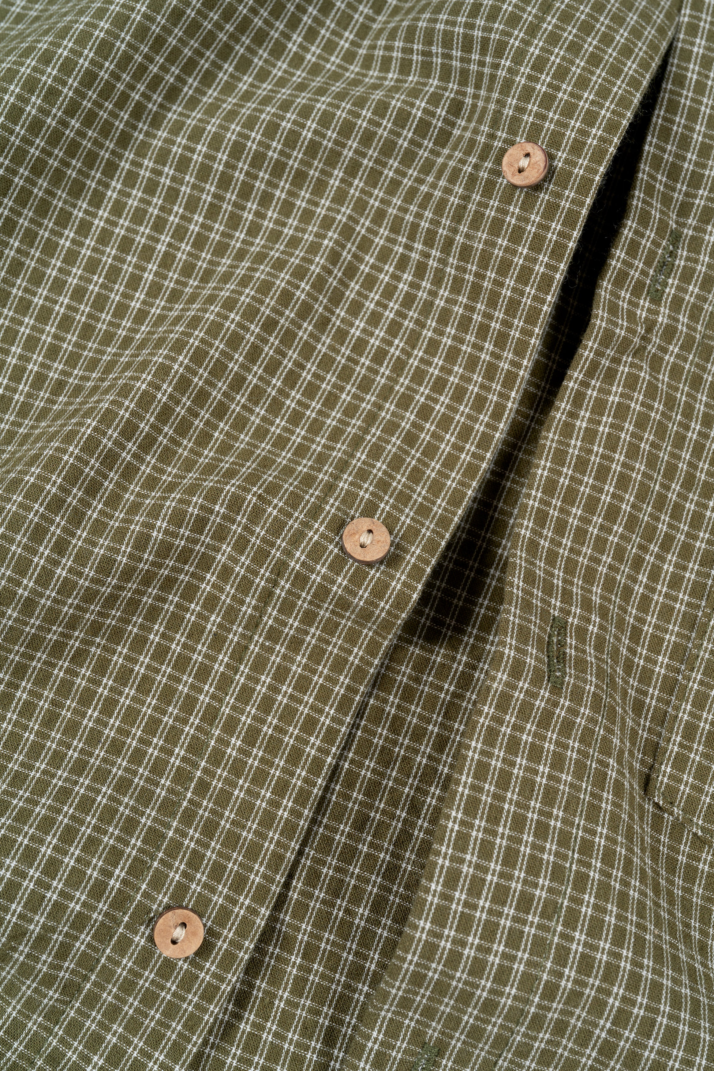 Textured Button Up - Olive