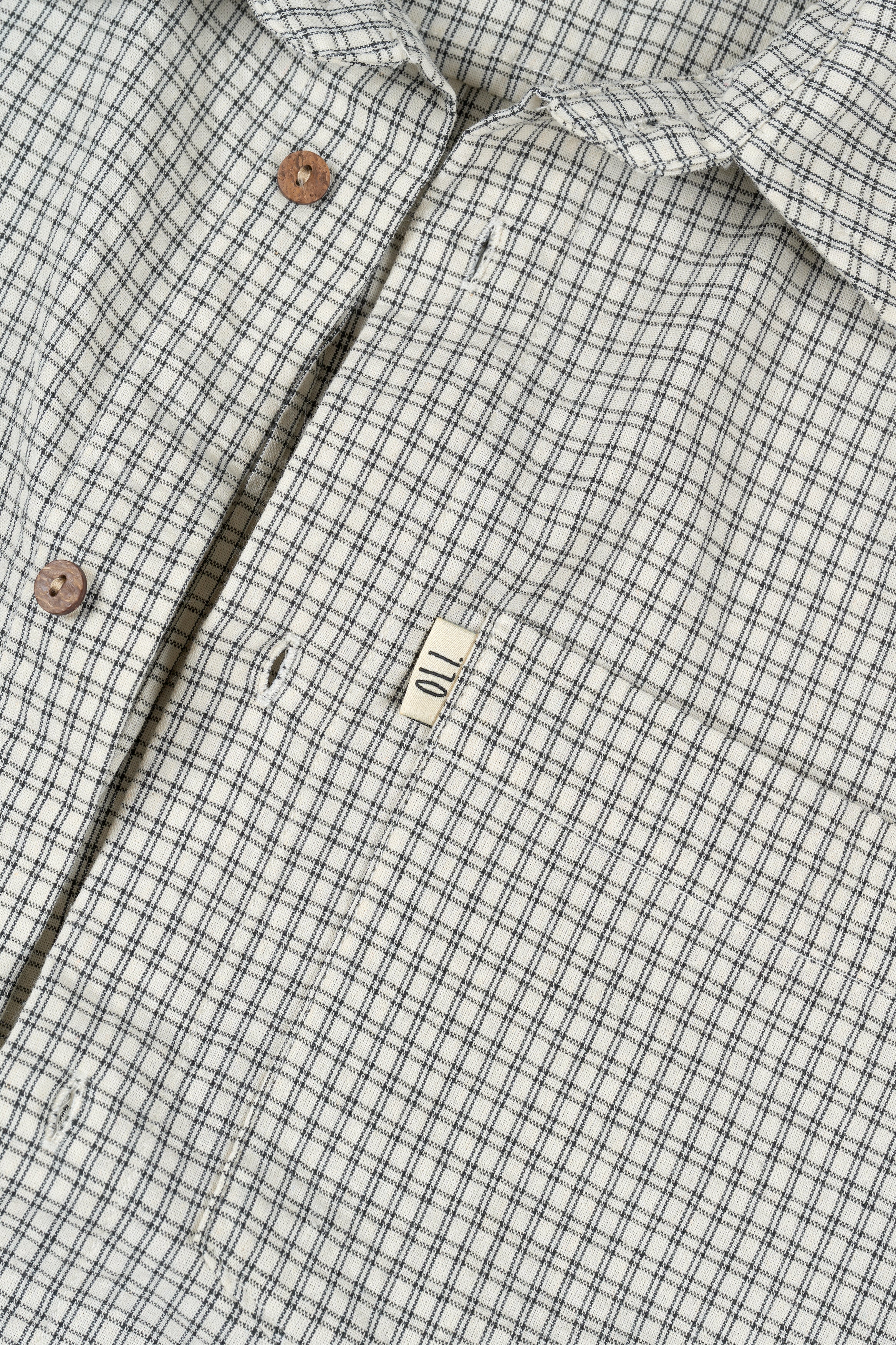 Textured Button Up - Bone