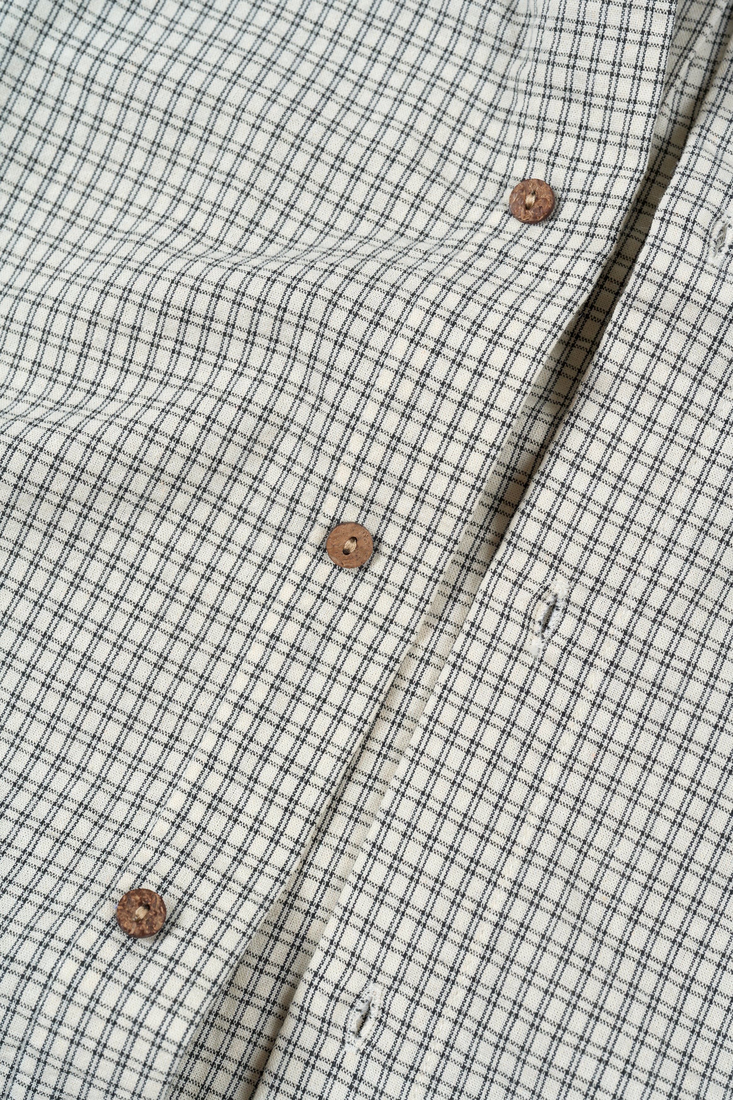 Textured Button Up - Bone