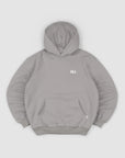 Emblem Back Print Hood - Stone