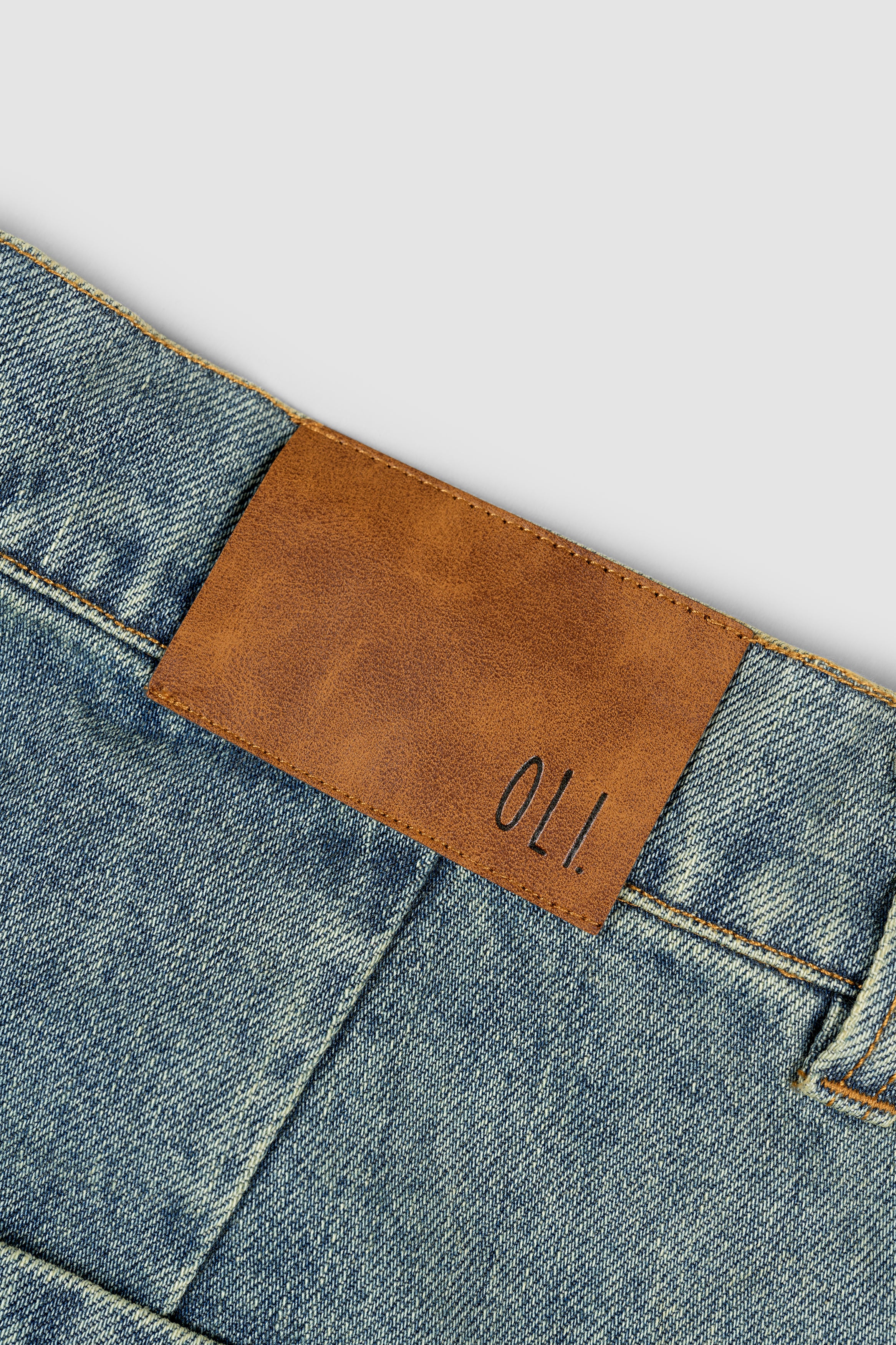 Pleated Denim Short - Coffee Wash