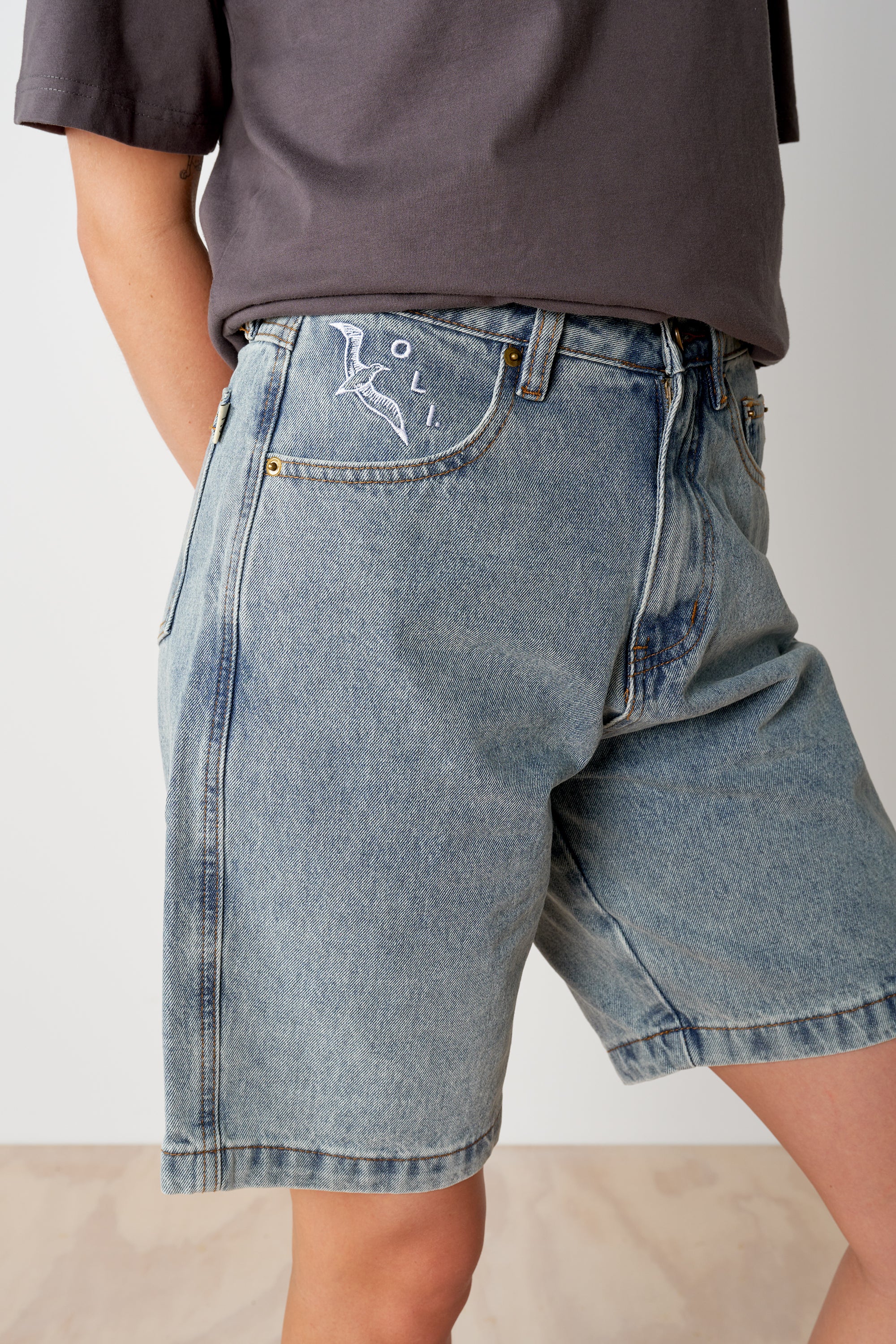 Seagull Jorts - Washed Blue