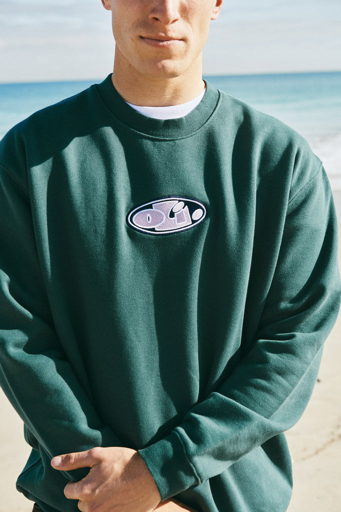 Embroidered Jumble Pullover - Teal