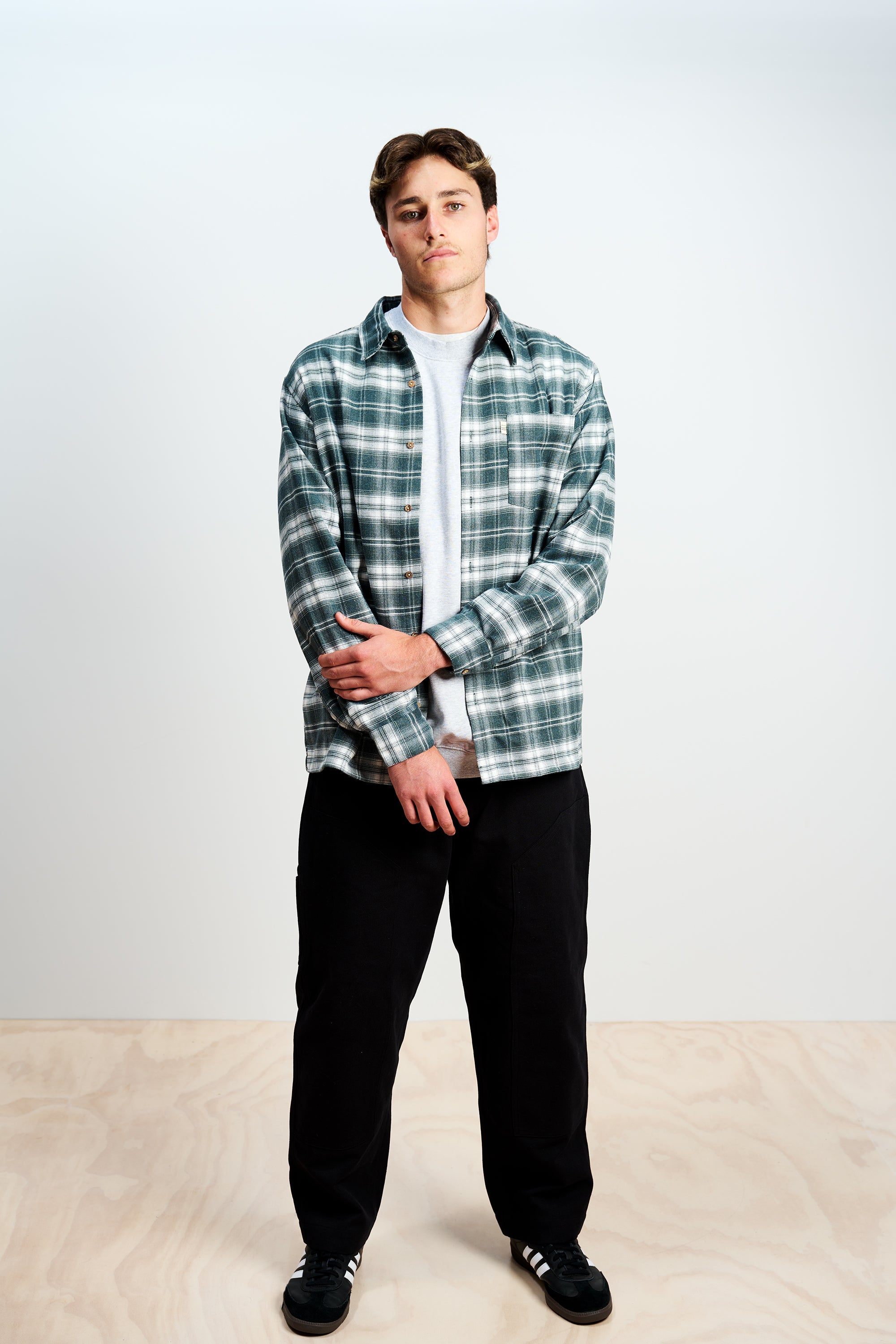 Flannel Overshirt - Teal