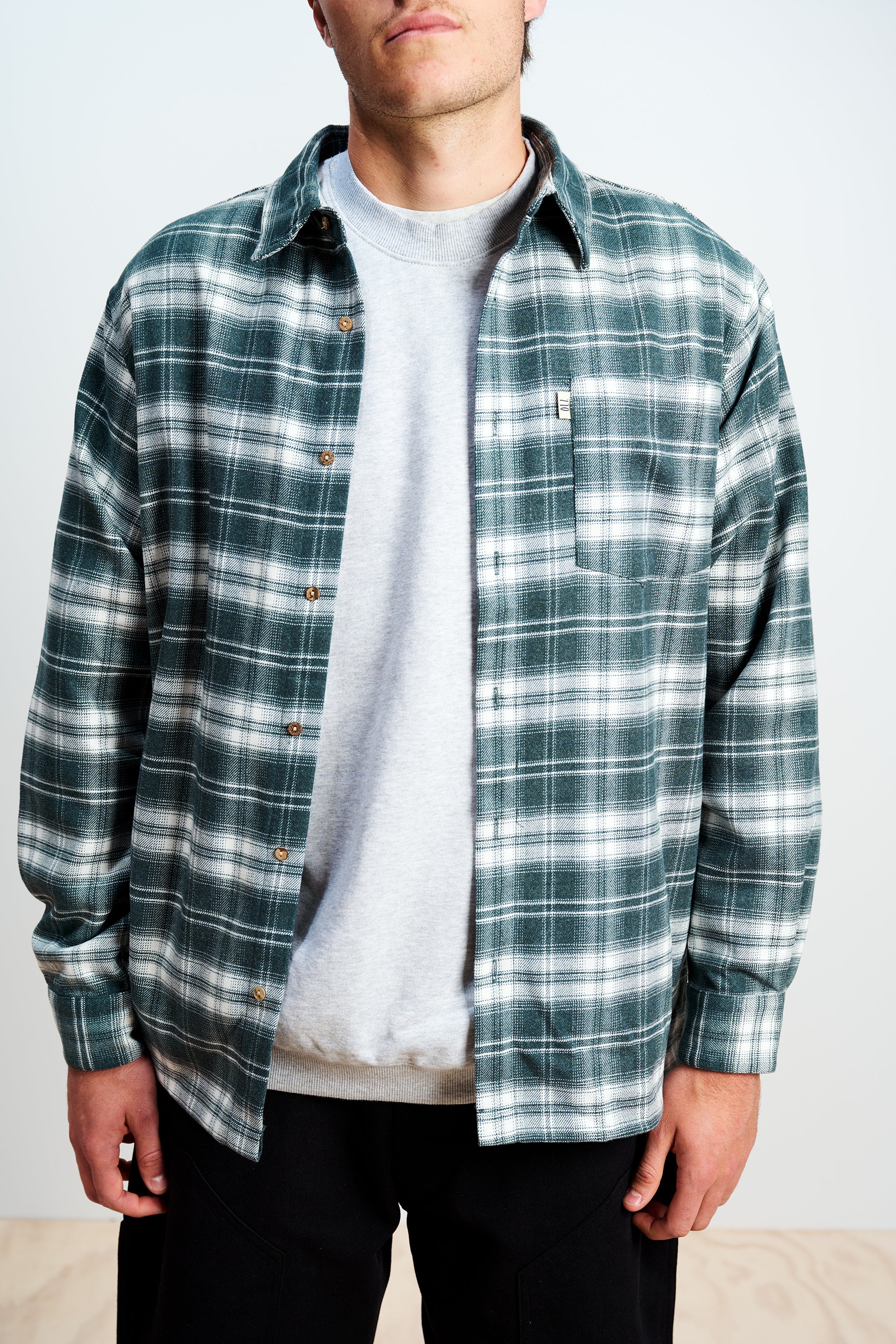 Flannel Overshirt - Teal