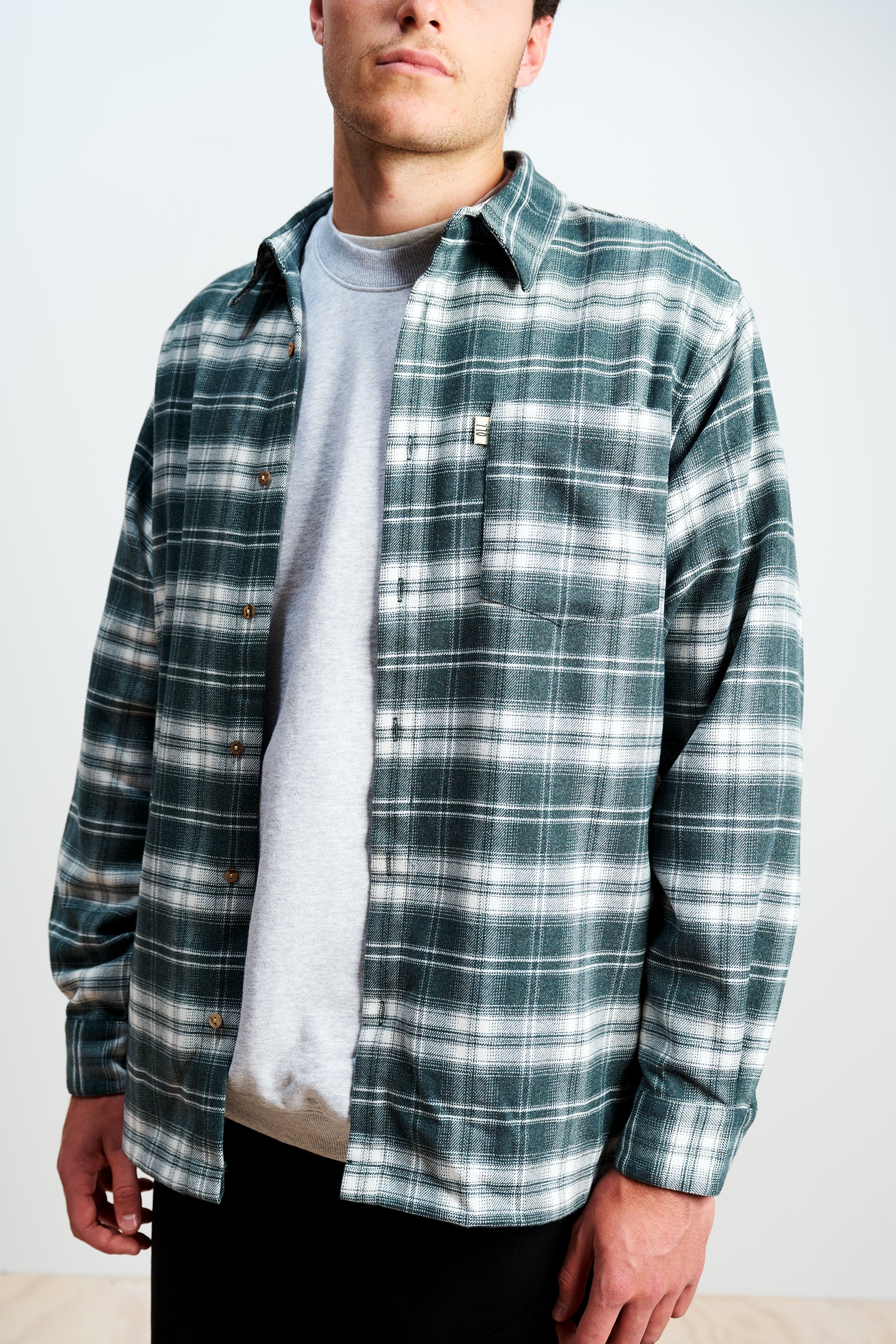 Flannel Overshirt - Teal