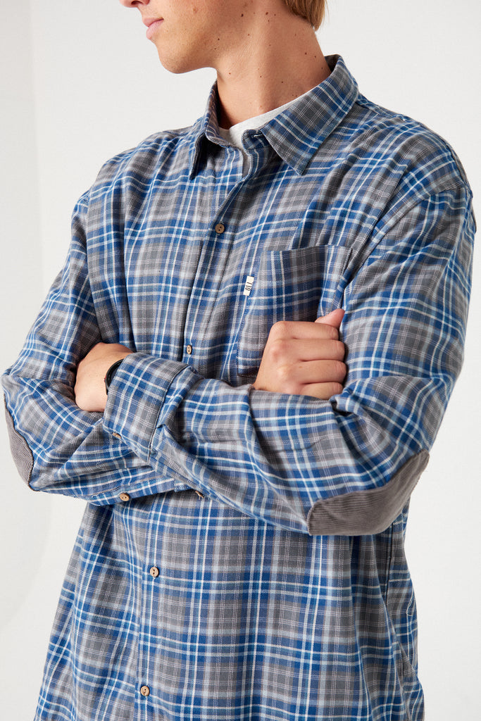 Check Flannel - Blue